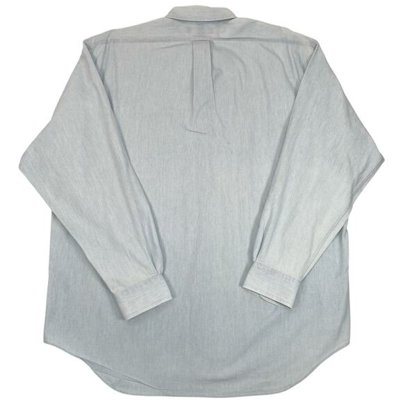 Ralph Lauren Mens Large Cotton Button Up Long Sleeve Big Shirt - Picture 3 of 8